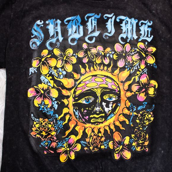 NWOT Sublime Sun Psychedelic Unisex Licensed Band T Shirt Merch Crew Neck Tee - Picture 4 of 7